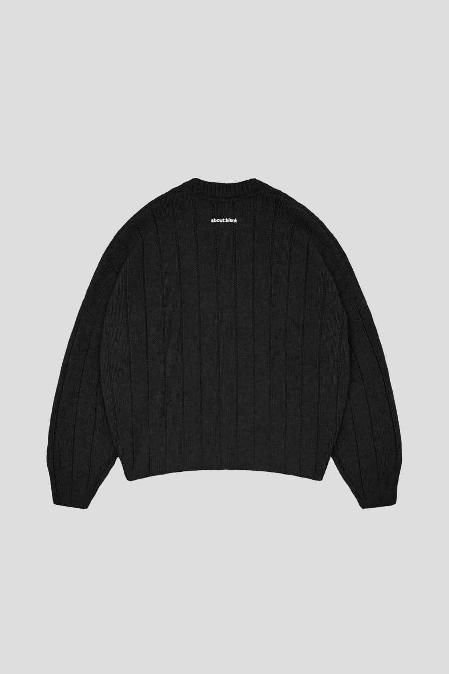 PULL LARGE RIB NOIR - Image 4