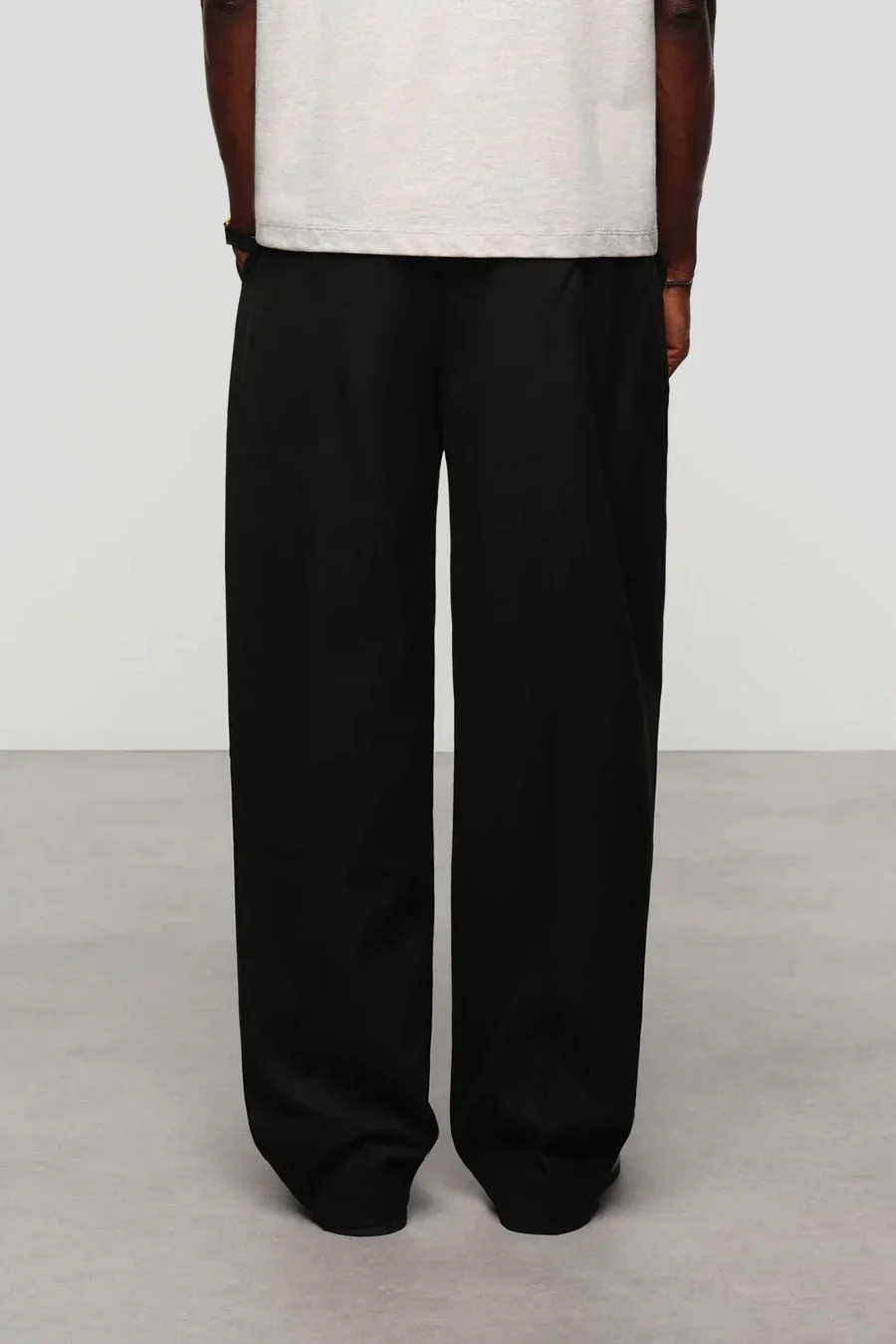PANTALON TAILORED WIDE LEG NOIR - Image 4