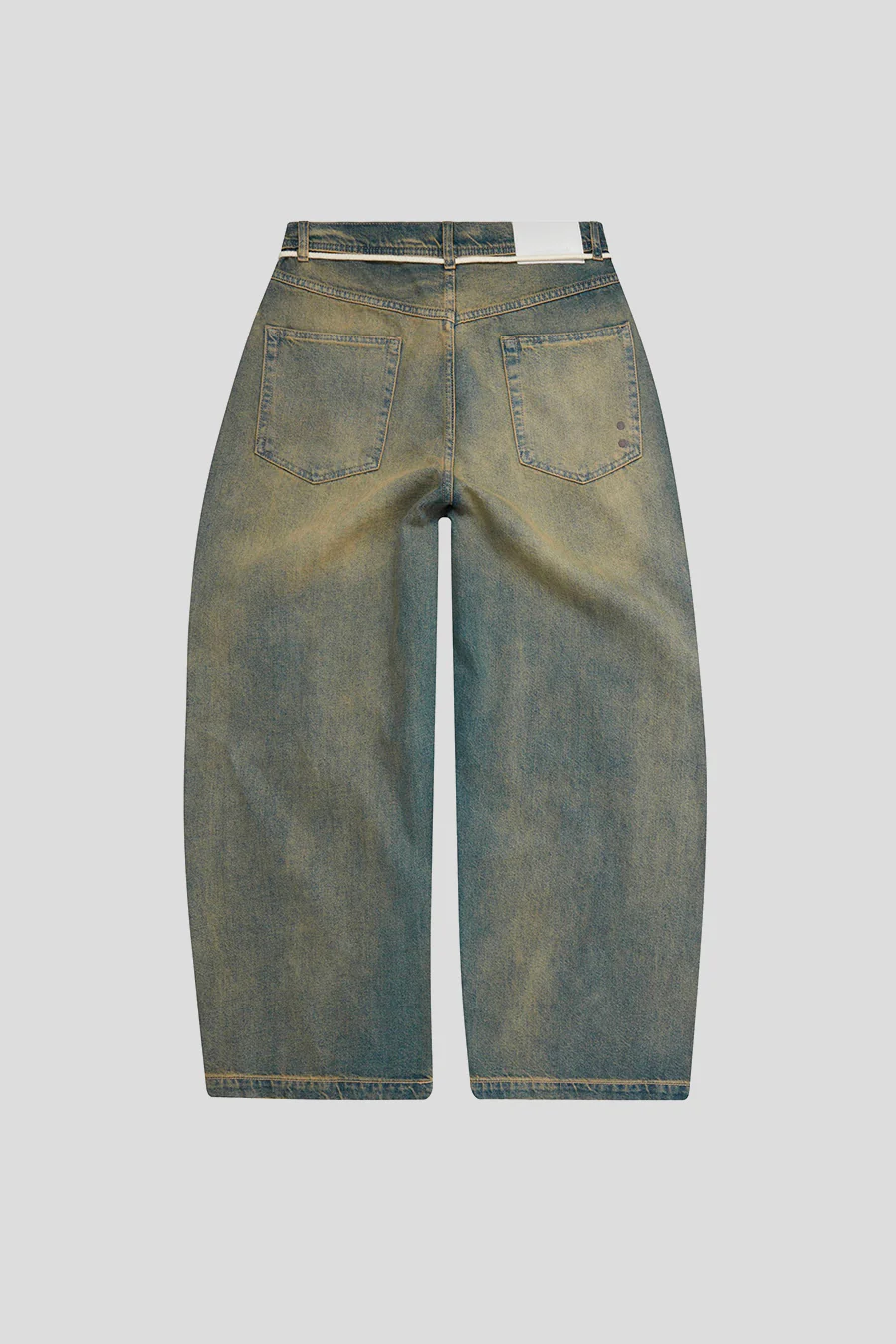 JEAN WIDE LEG DIRTY WASH BLUE - Image 4