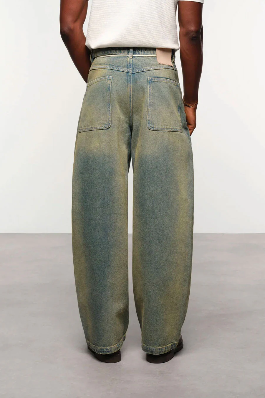 JEAN WIDE LEG DIRTY WASH BLUE - Image 5