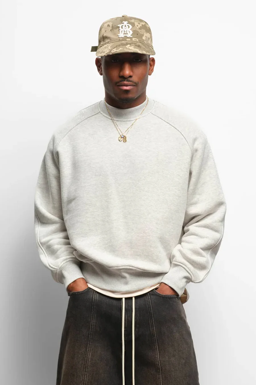 SWEAT-SHIRT INSIGNIA GRIS - Image 3