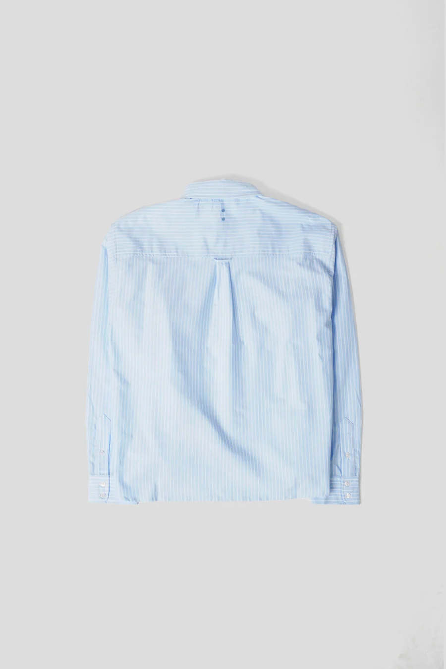 CHEMISE MANCHES LONGUES OXFORD SCRIPT BLEU CLAIR ET BLANCHE - Image 3