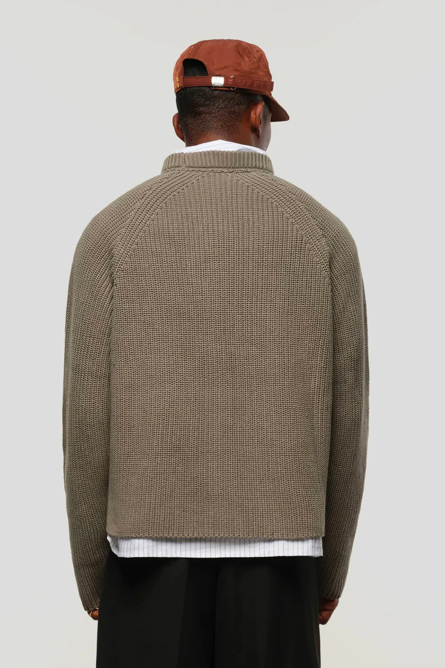 CREWNECK RIB MOCK NECK SAGE - Image 6