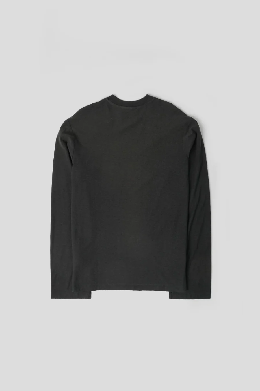 T-SHIRT LOGO NOIR MANCHE LONGUE DÉLAVÉ - Image 3