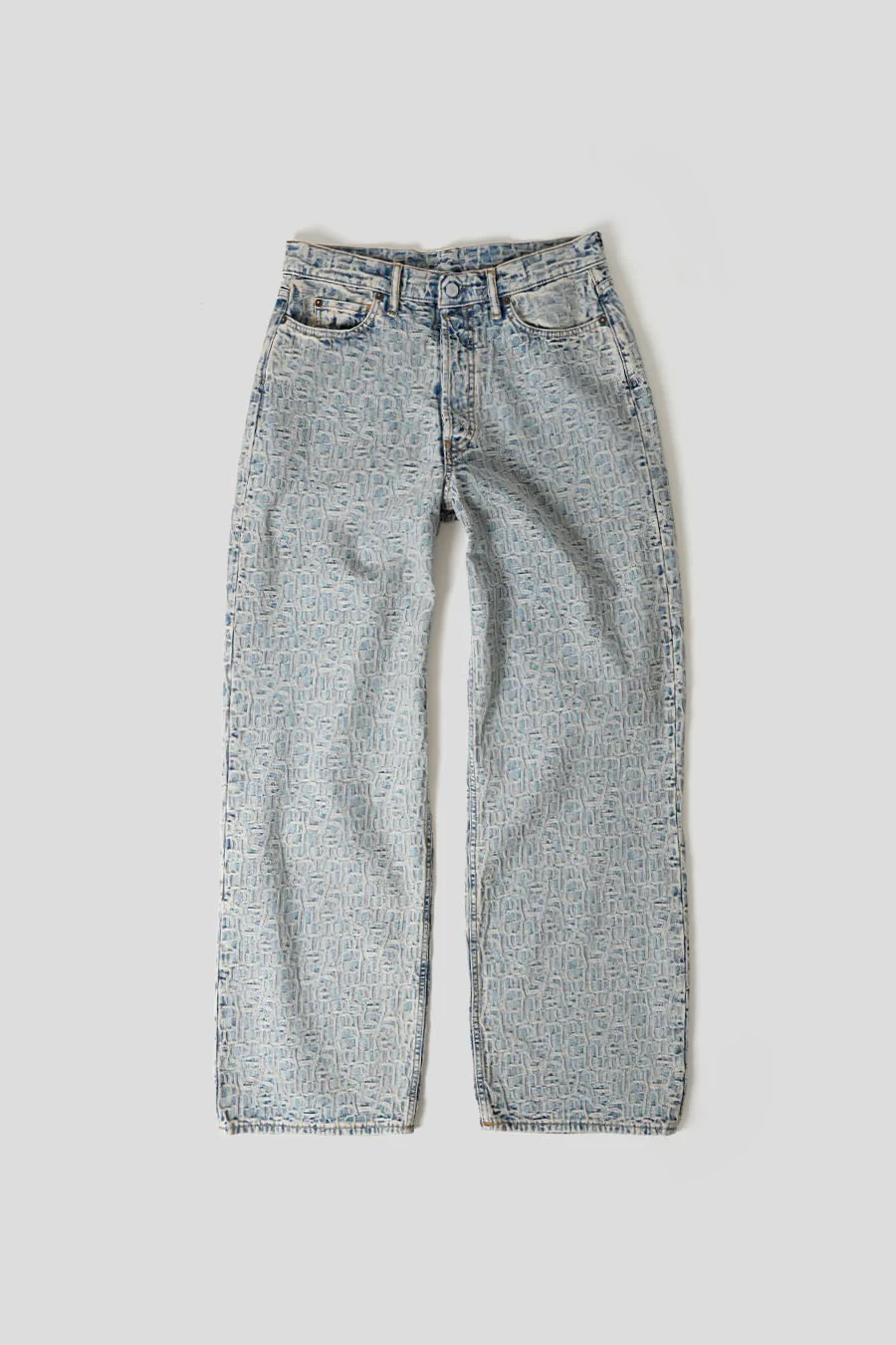 JEAN 1981M MONOGRAMME BLEU ET BEIGE