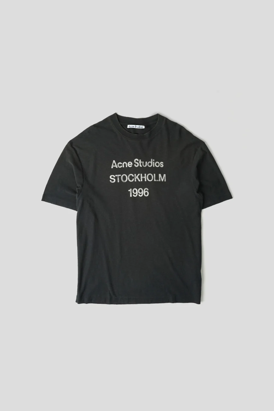 T-SHIRT LOGO NOIR DÉLAVÉ
