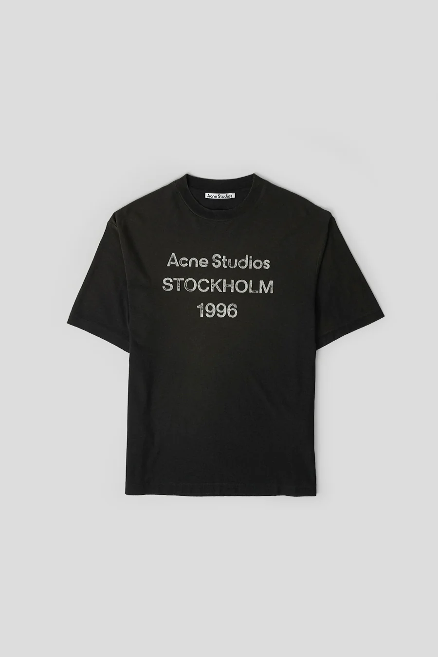 T-SHIRT LOGO FADED NOIR