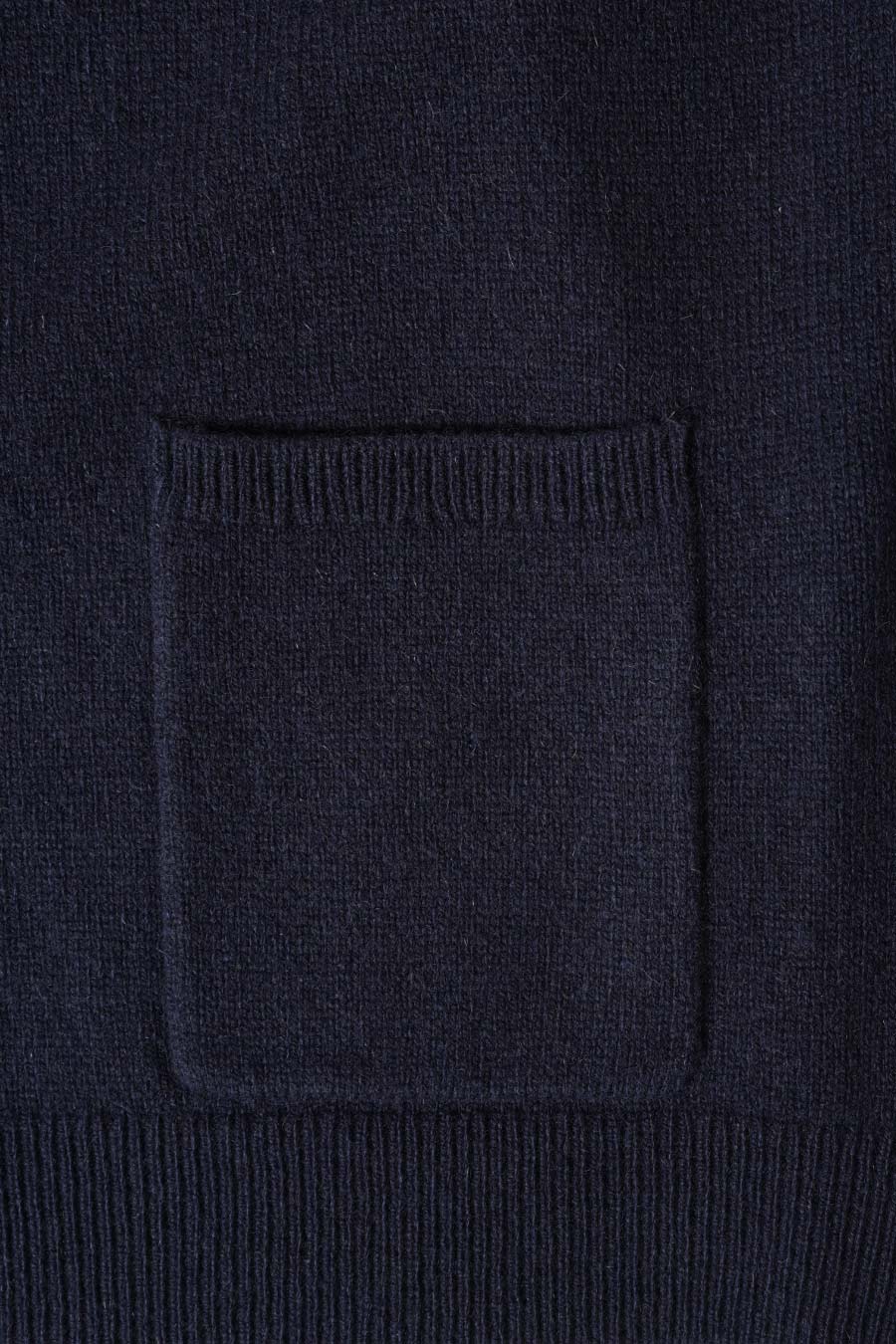 CARDIGAN WOOL BLEND BLEU MARINE - Image 4