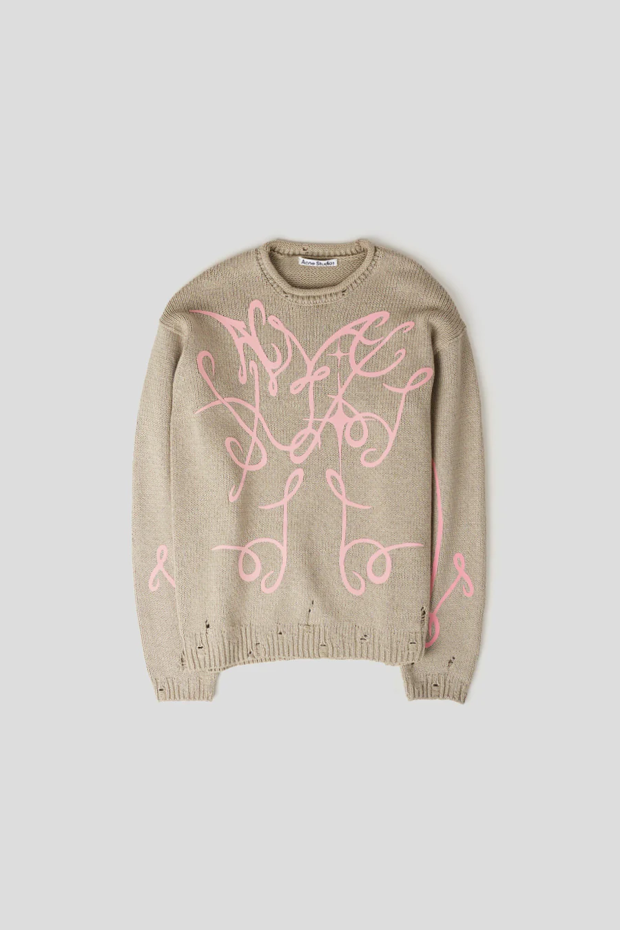 PULL PRINTED BEIGE ET GRIS
