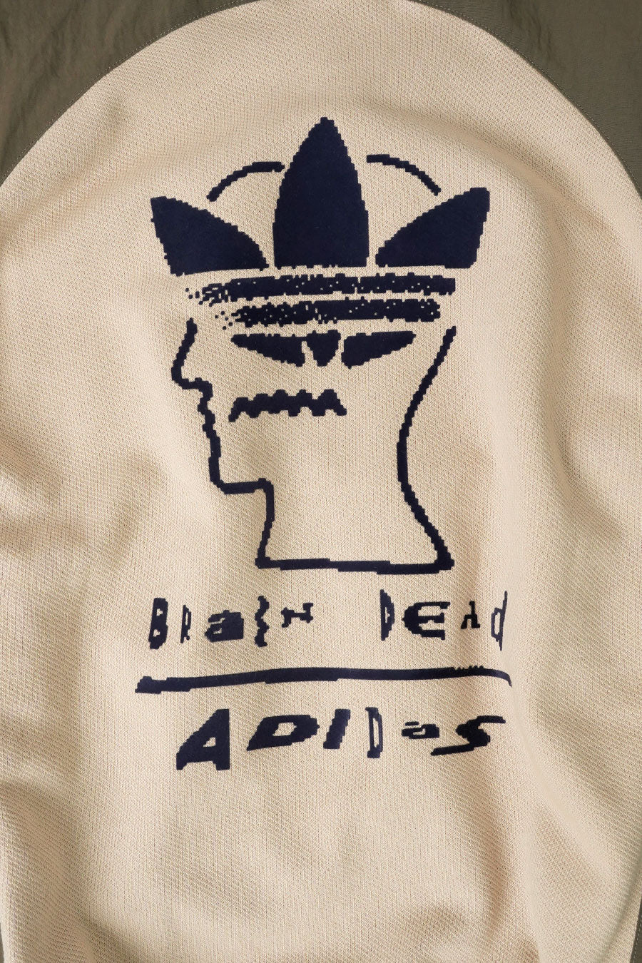 CREWNECK ADIDAS X BRAIN DEAD BRANCH BEIGE ET MARRON - Image 5