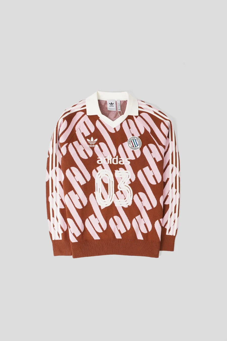 POLO ADICOLOR BLOKECORE MARRON ET ROSE