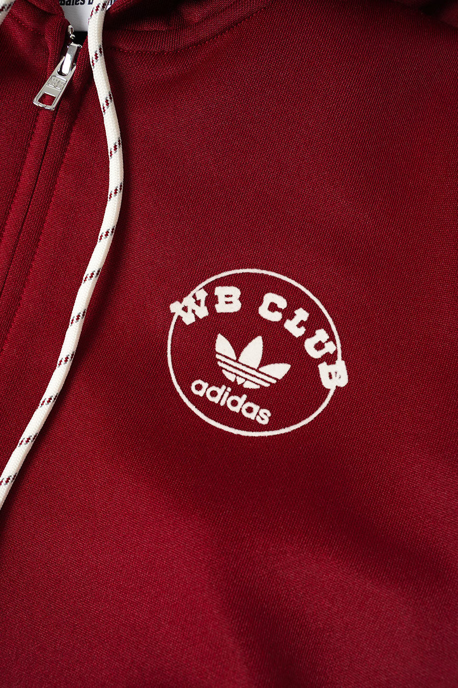 HOODIE ZIP WALES BONNER TRACK BORDEAUX - Image 2
