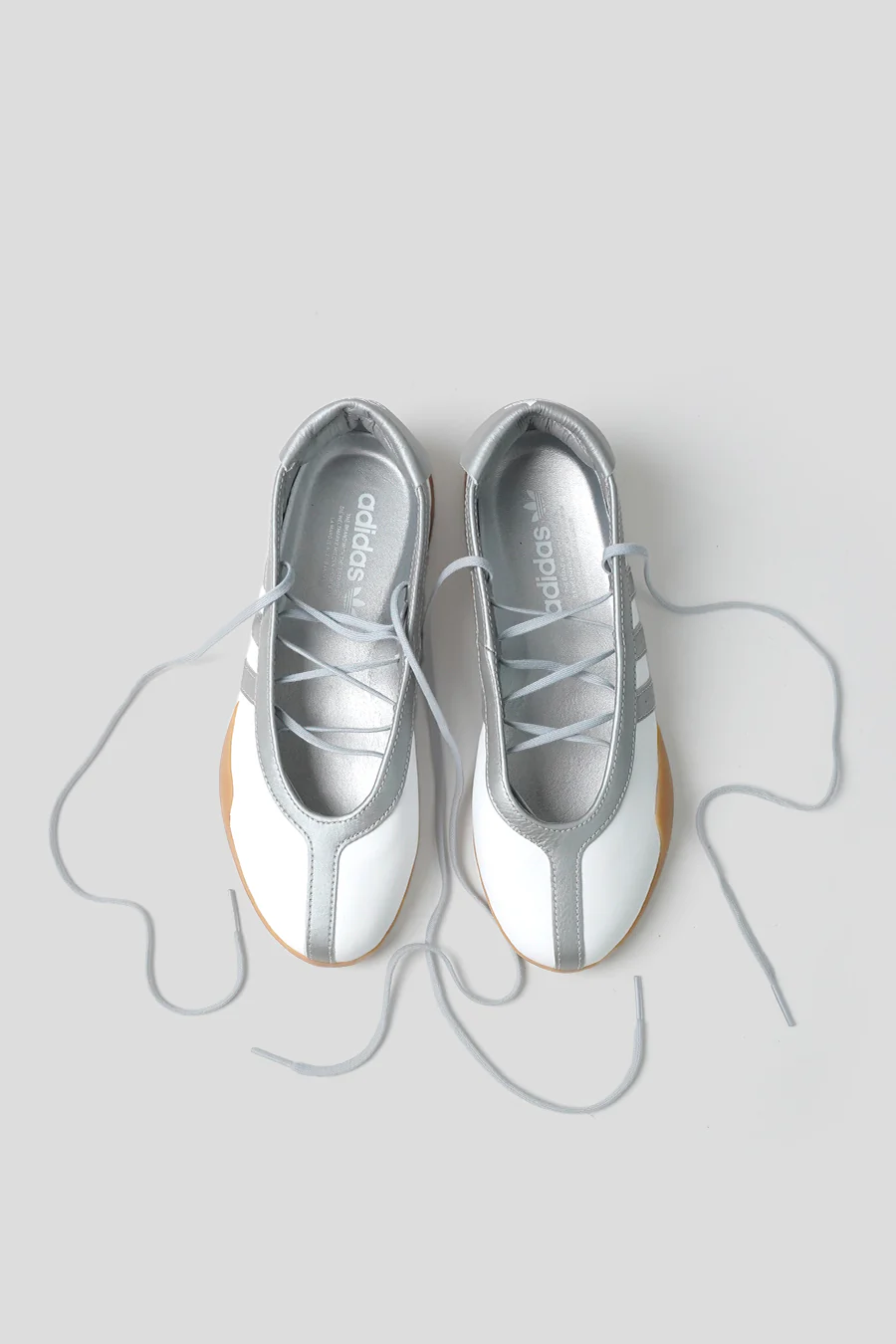 SNEAKERS TAEKWONDO MEI BALLET CLOUD WHITE ET SILVER METALLIC ET GUM - Image 5