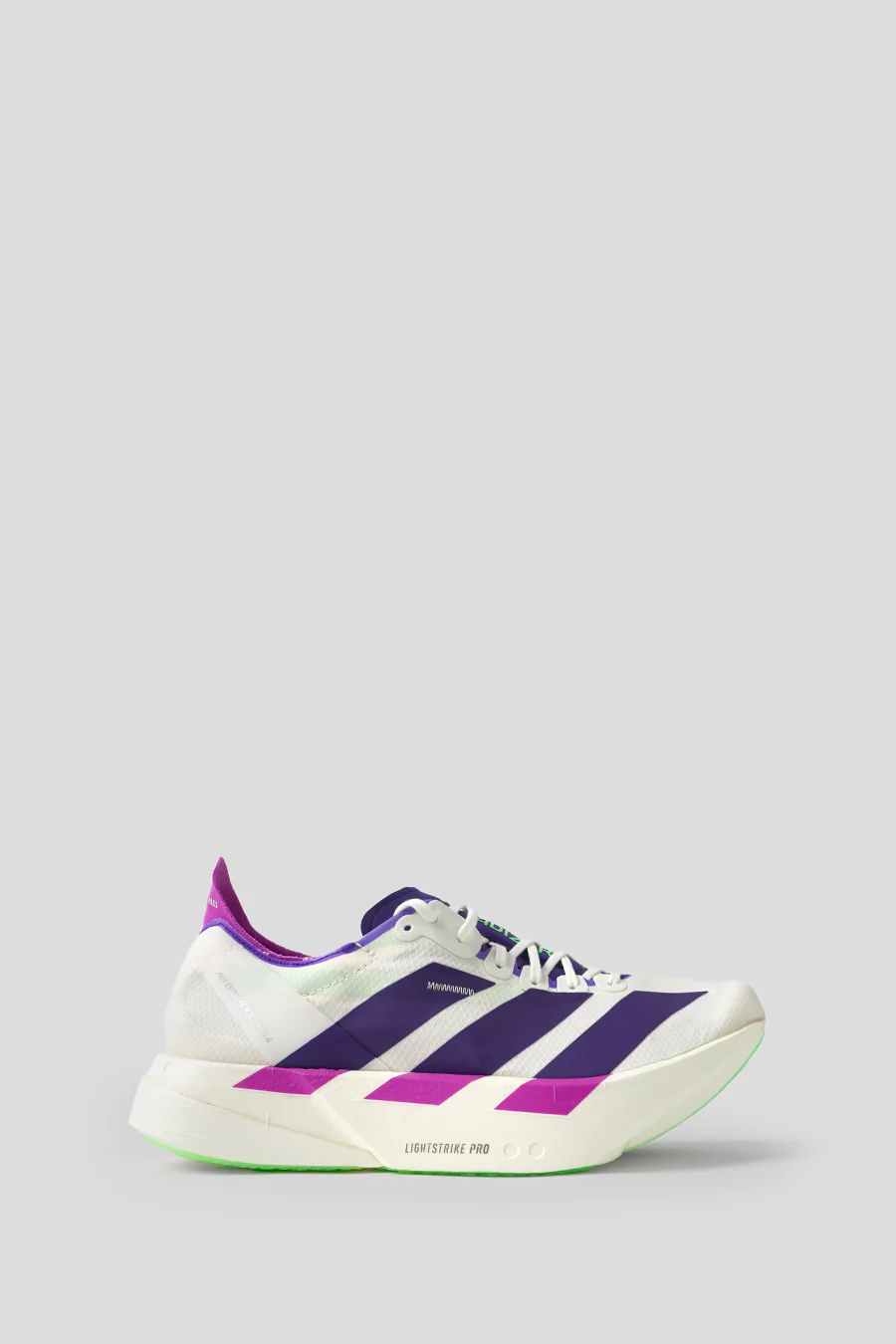 SNEAKERS ADIZERO ADIOS PRO 4 M CORE WHITE, COLLEGIATE PURPLE ET LIME BURST