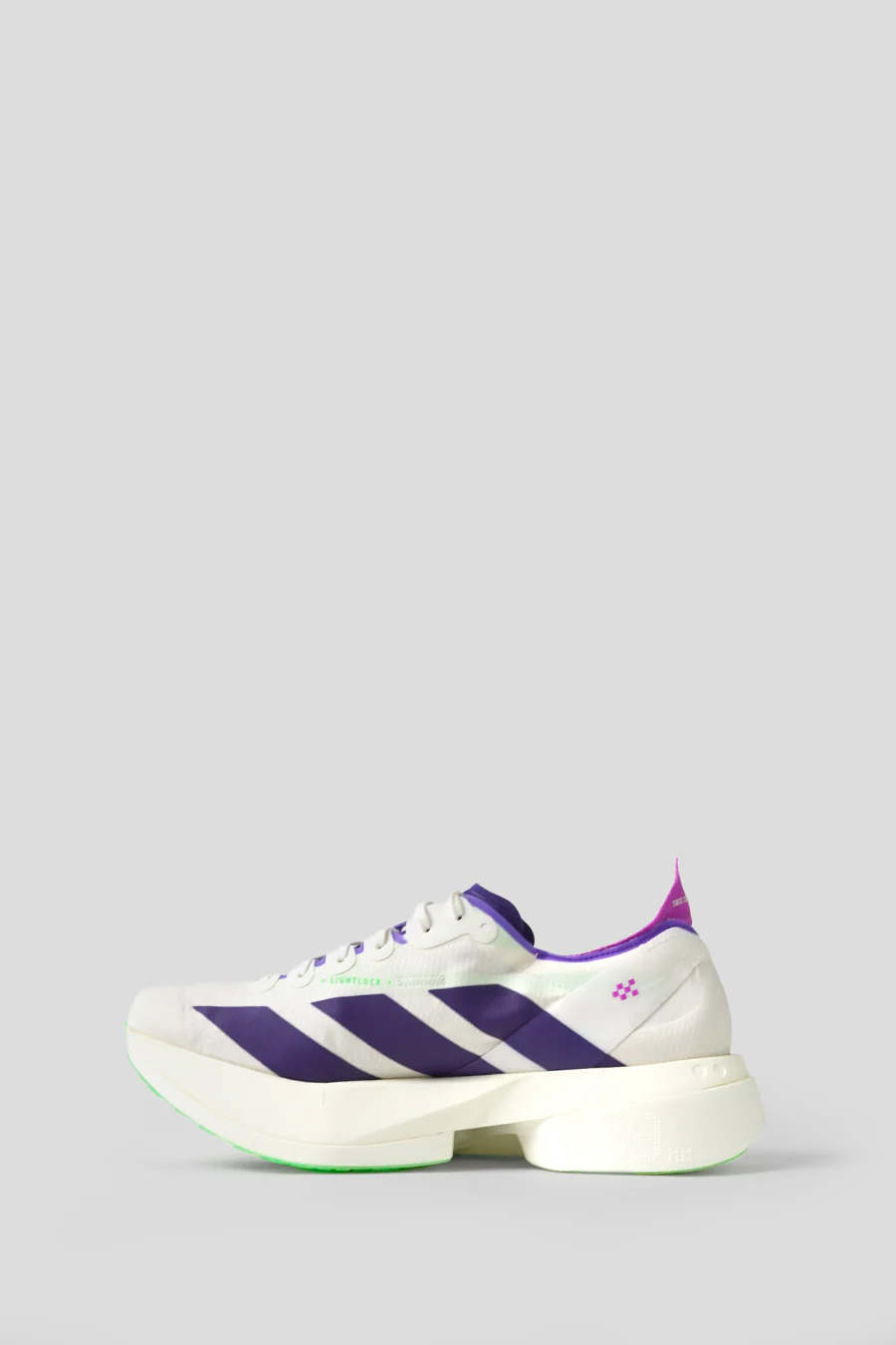 SNEAKERS ADIZERO ADIOS PRO 4 M CORE WHITE, COLLEGIATE PURPLE ET LIME BURST - Image 3
