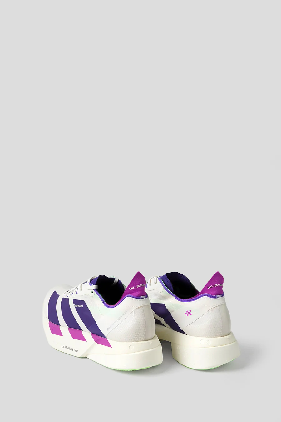 SNEAKERS ADIZERO ADIOS PRO 4 M CORE WHITE, COLLEGIATE PURPLE ET LIME BURST - Image 4