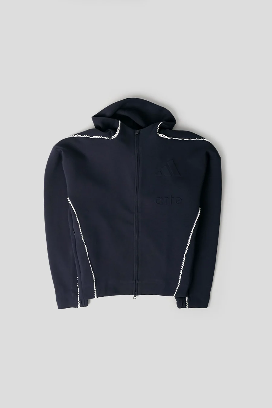 VESTE ZIPPÉE ZNE FZ X ARTE BLEU MARINE ET BLANCHE