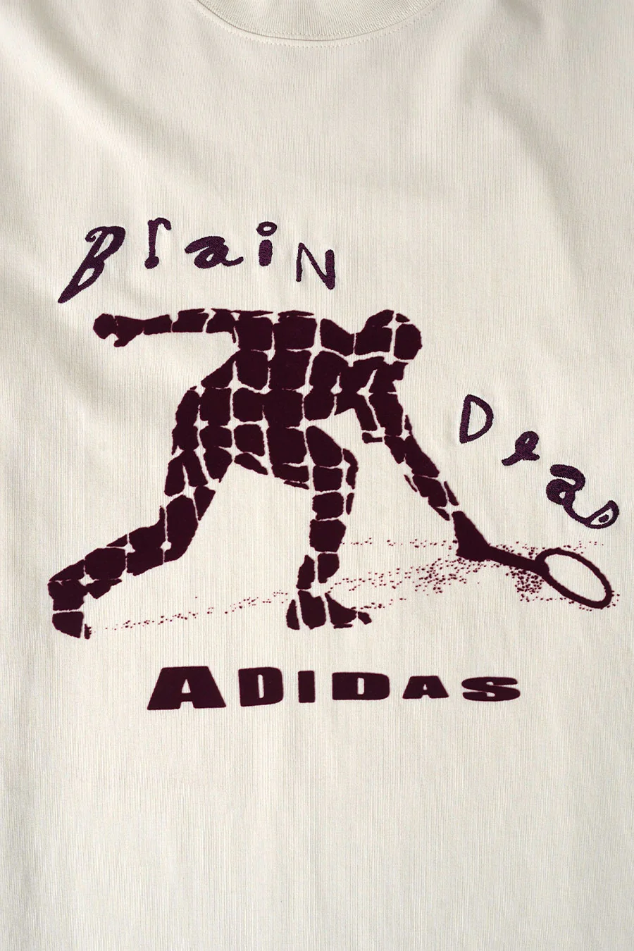 T-SHIRT ADIDAS X BRAIN DEAD TENNIS ÉCRU - Image 2