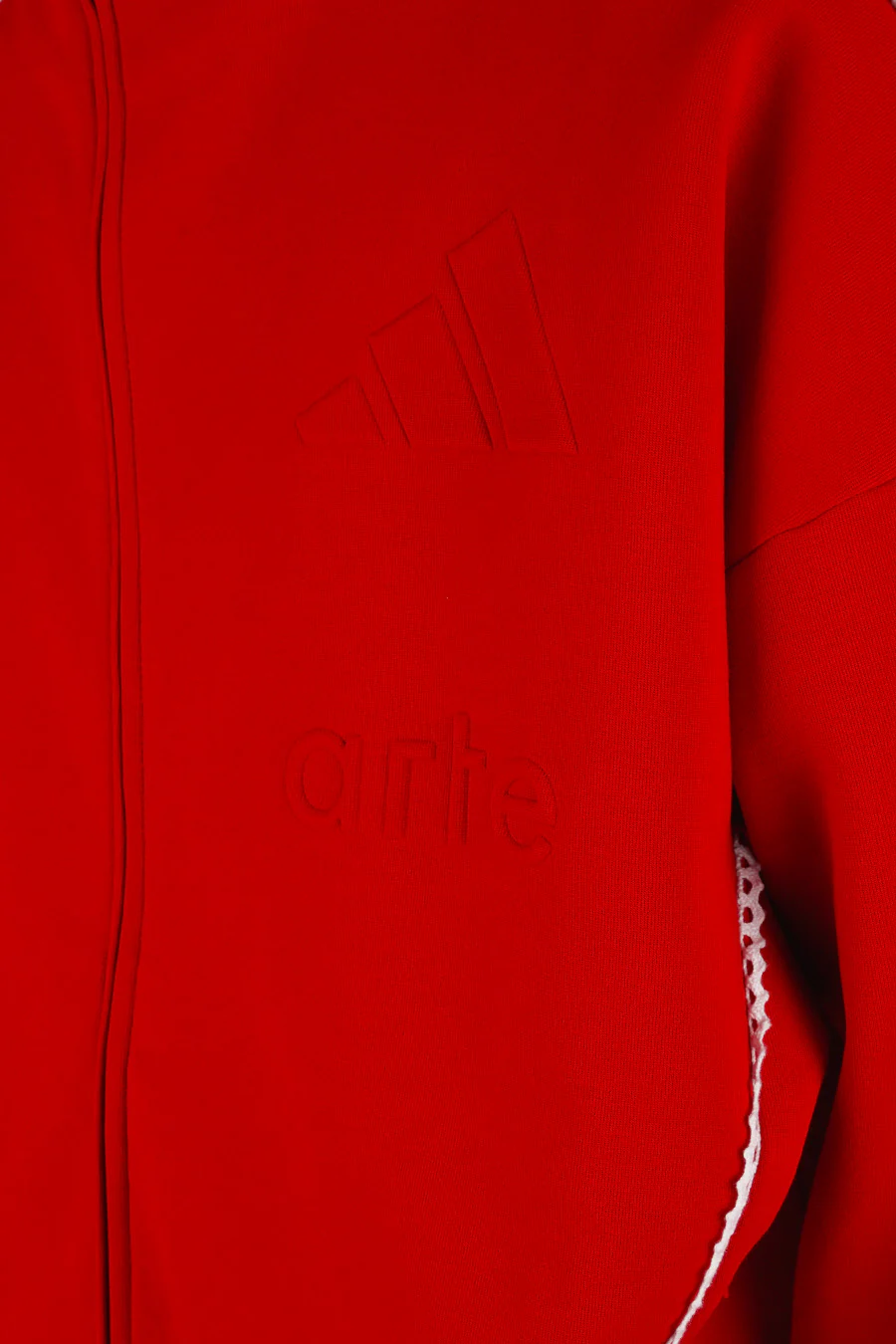 VESTE ZIPPÉE ZNE FZ X ARTE ROUGE ET BLANCHE - Image 2