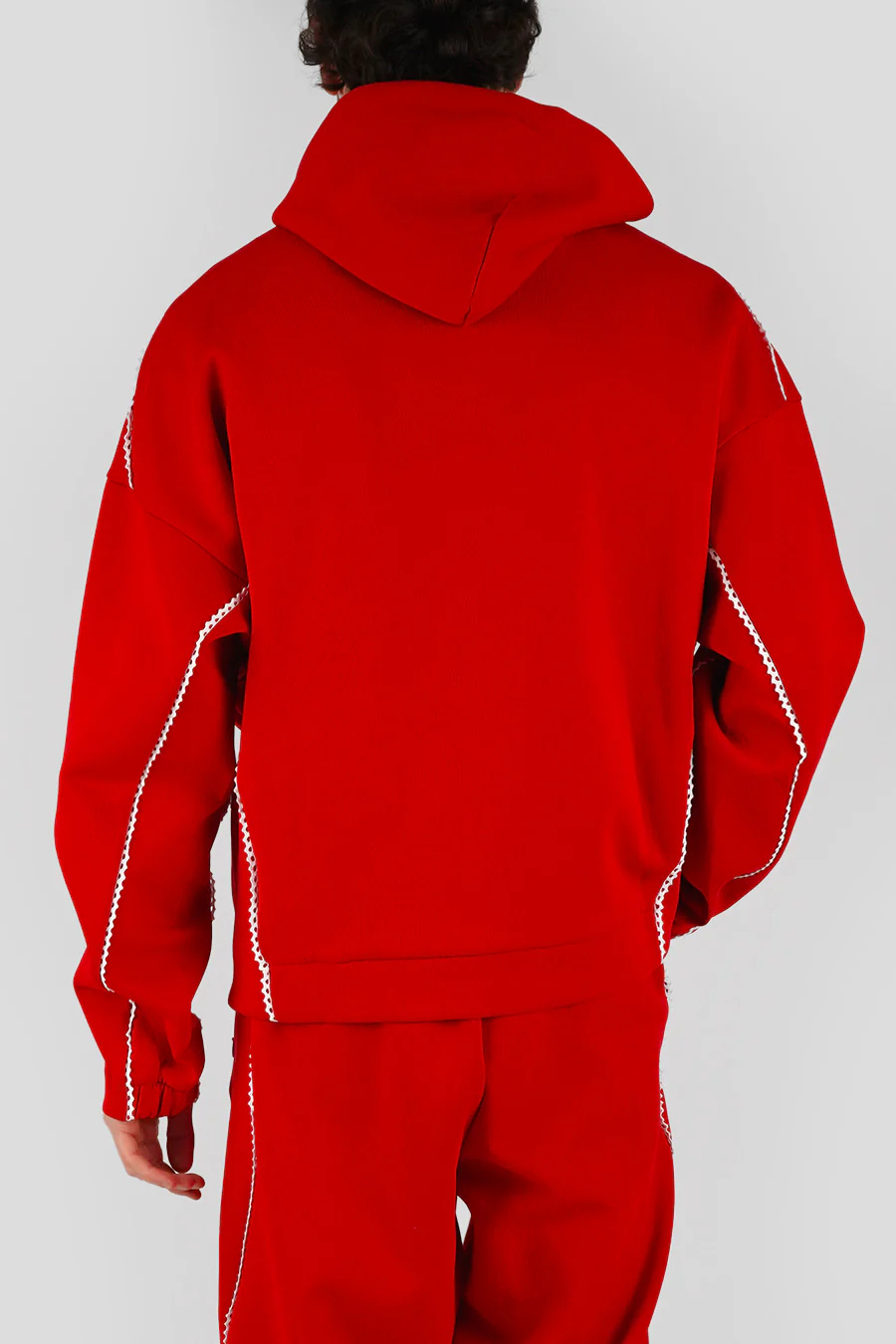 VESTE ZIPPÉE ZNE FZ X ARTE ROUGE ET BLANCHE - Image 6
