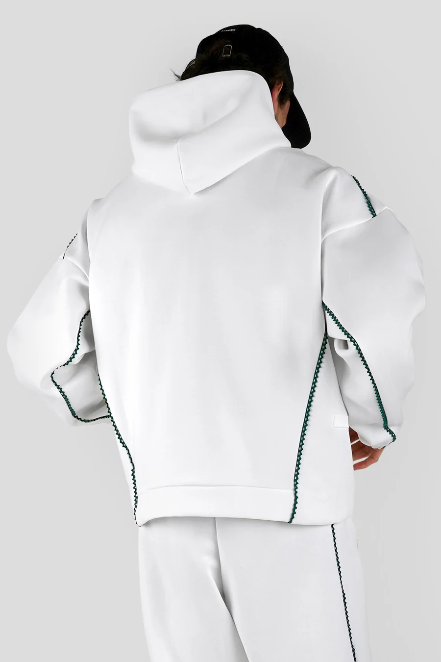 VESTE ZIPPÉE ZNE FZ X ARTE BLANCHE ET VERTE - Image 6