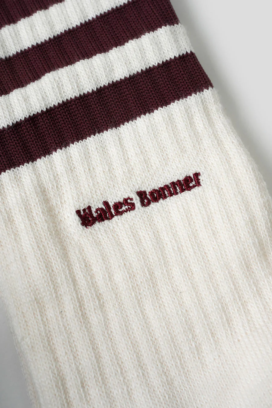 PACK X2 PAIRES DE CHAUSSETTES WALES BONNER 3S BLANCHES, BLEUES ET MARRON - Image 3