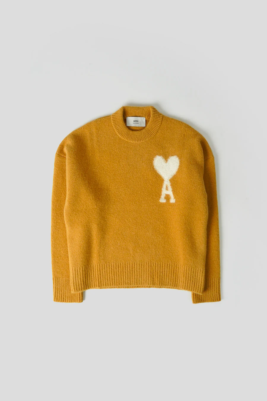 PULL EN ALPAGA AMI DE COEUR MOUTARDE