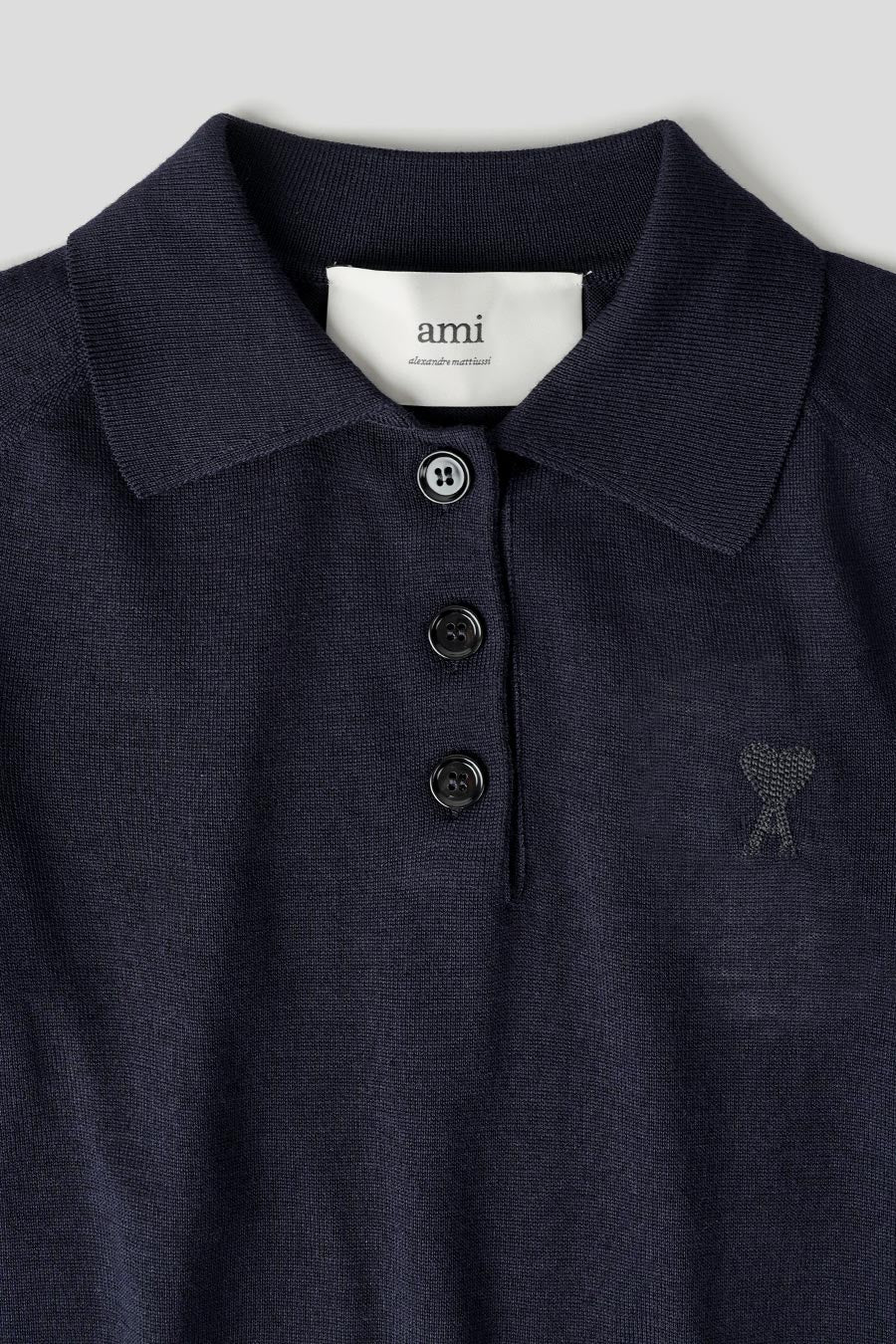 POLO LAINE AMI DE COEUR BLEU NUIT - Image 2