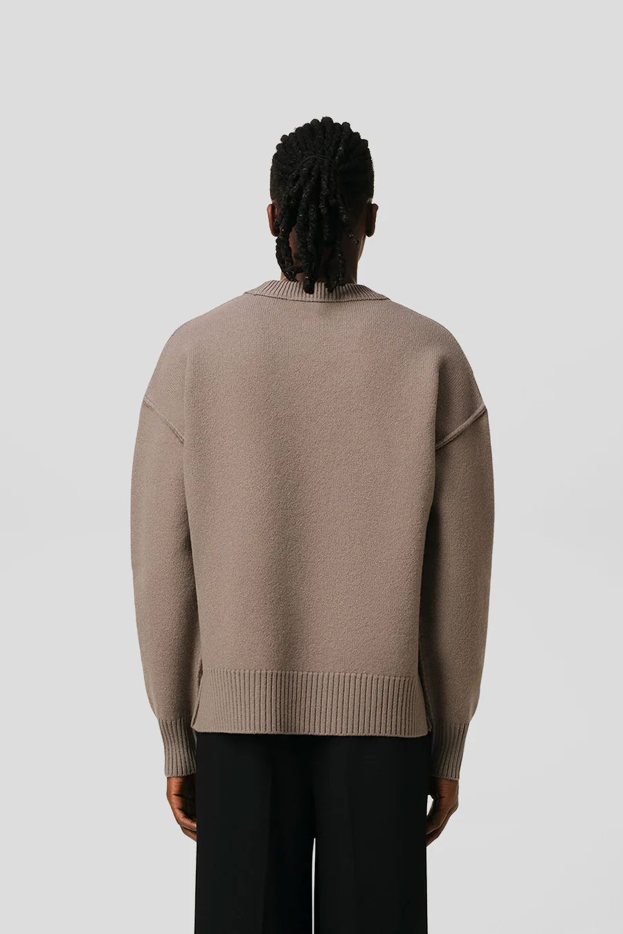 PULL AMI DE COEUR CENDRE ET ÉCRU - Image 4