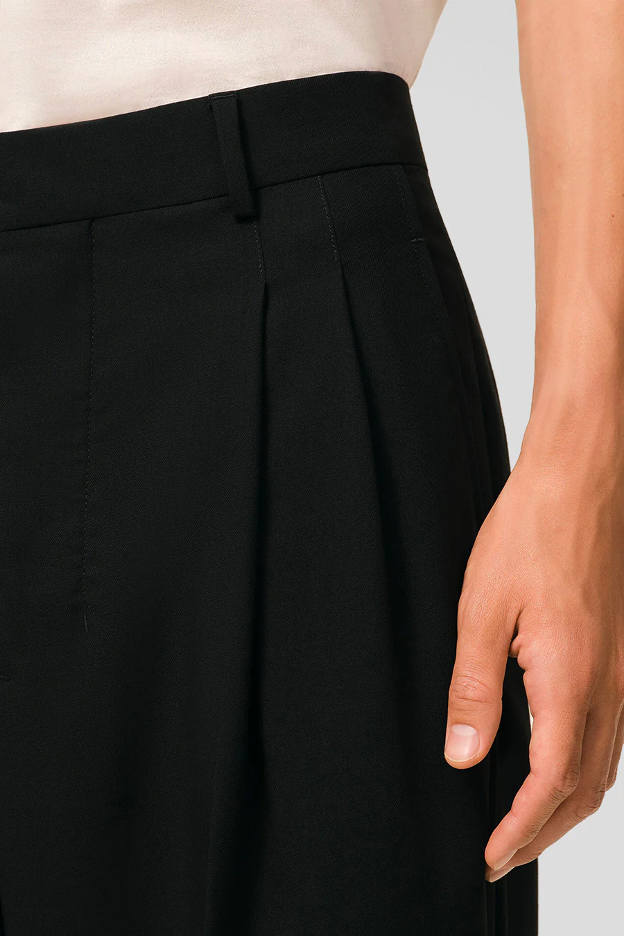 PANTALON LOW WAIST WIDE NOIR - Image 2