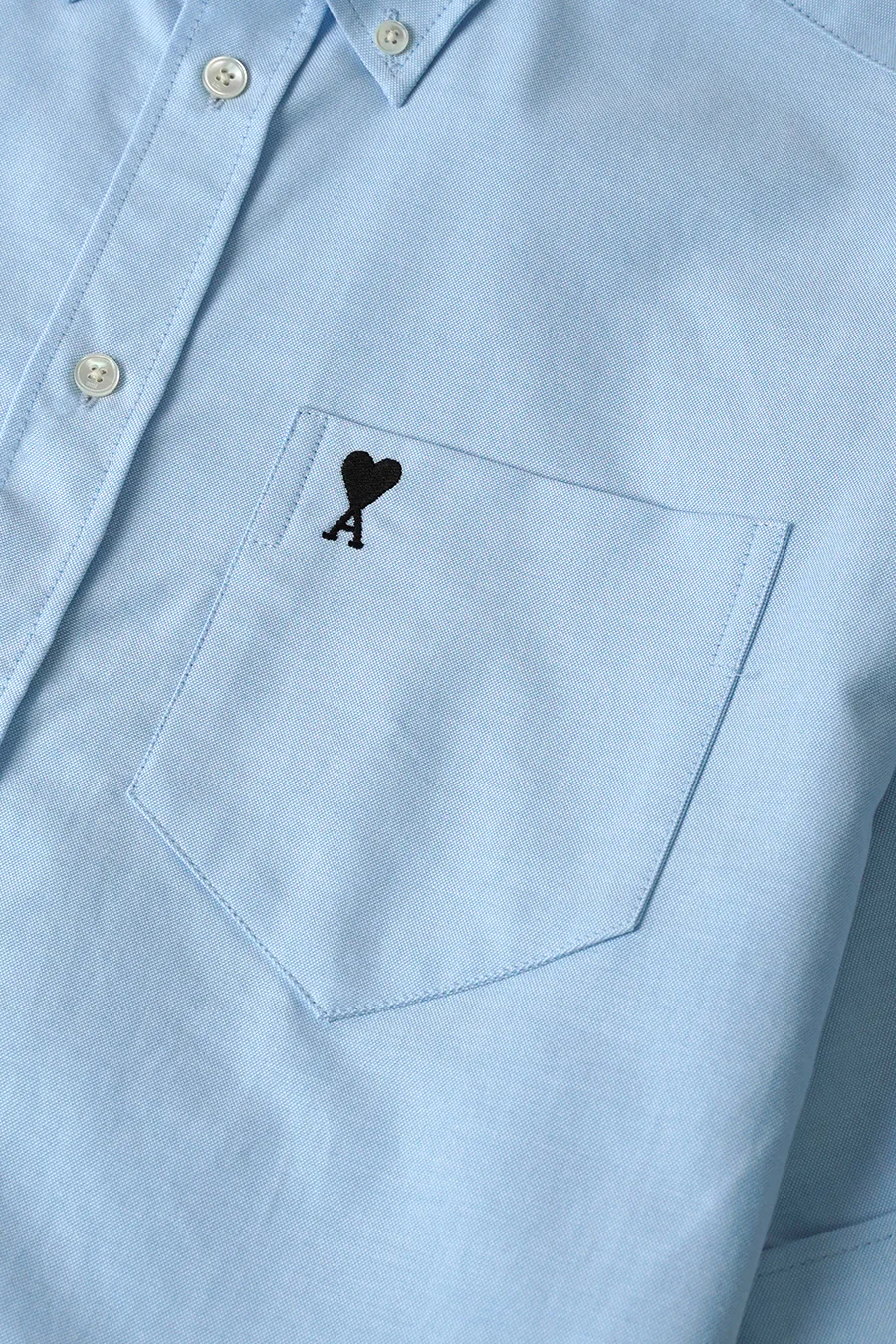 CHEMISE MANCHES COURTES BOXY AMI DE COEUR BLEU CIEL - Image 2