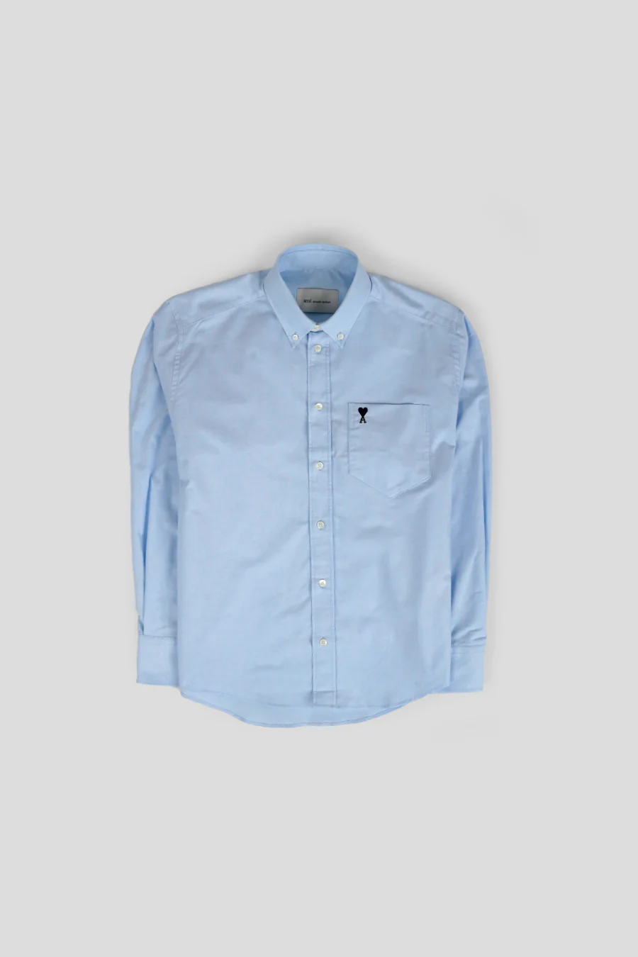 CHEMISE MANCHES LONGUES COL BOUTONNÉ AMI DE COEUR BLEU CIEL