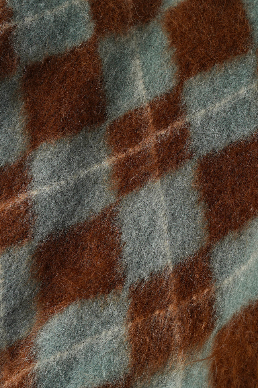 PULL MOHAIR ARGYLE FAUVE ET ARGILE ANTIQUE - Image 2