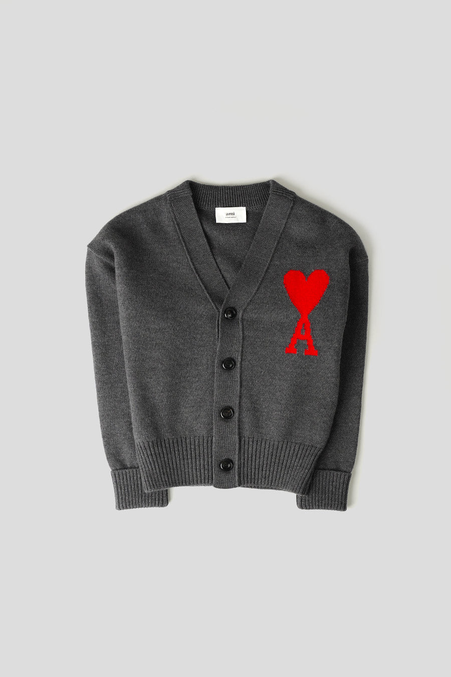 CARDIGAN EN LAINE AMI DE COEUR GRIS