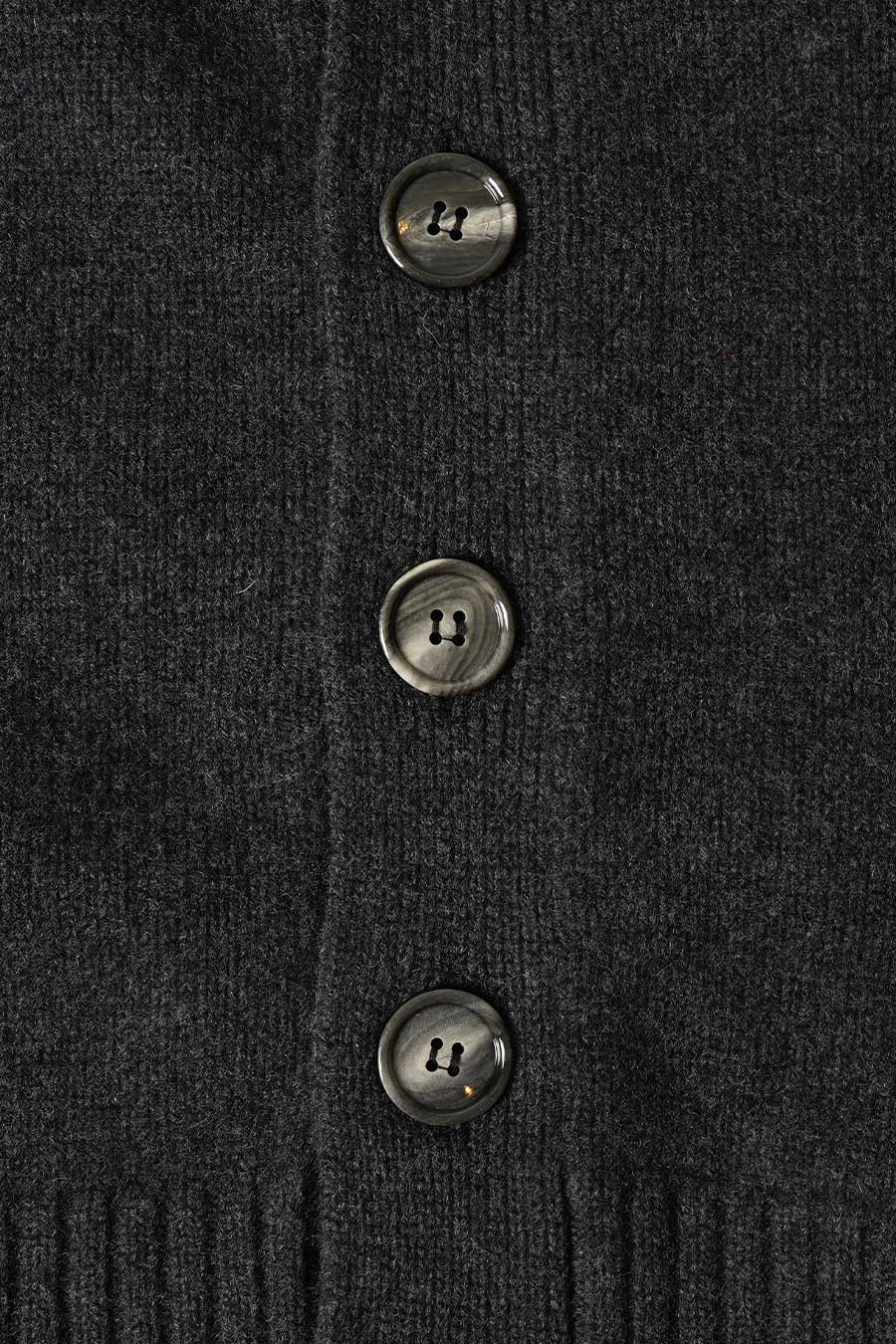 CARDIGAN LAINE CACHEMIRE GRIS CHINÉ - Image 2