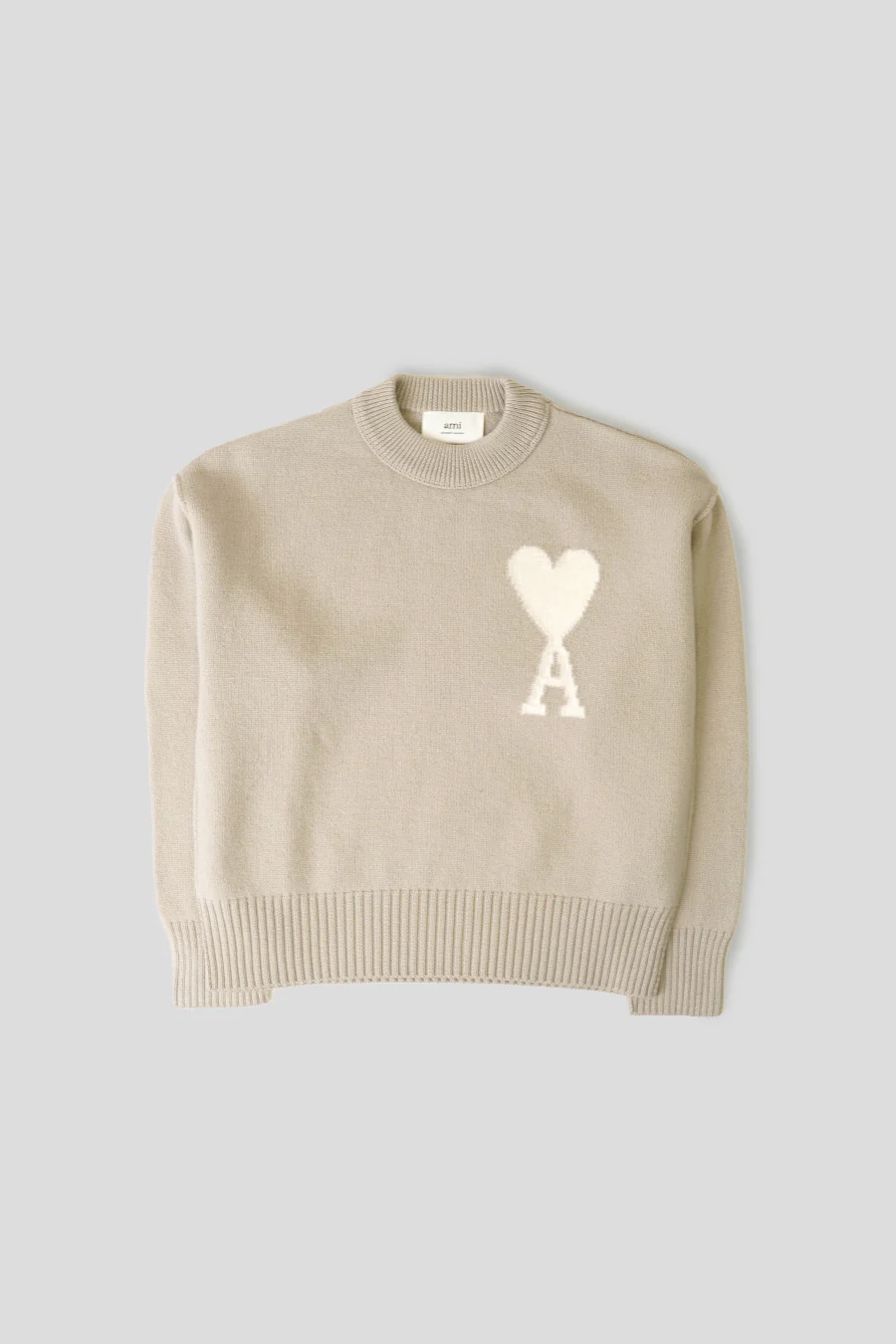 PULL EN LAINE AMI DE COEUR BEIGE CLAIR