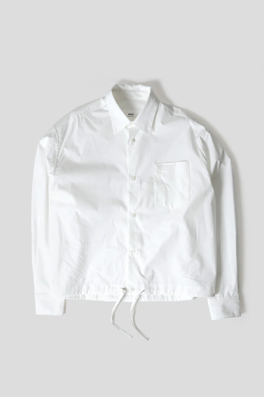 CHEMISE AVEC CORDON À LA TAILLE BLANC NATUREL