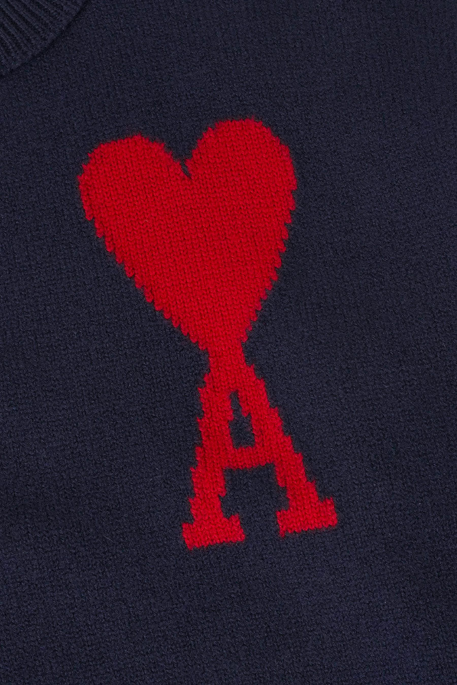 PULL EN LAINE AMI DE COEUR BLEU MARINE - Image 2