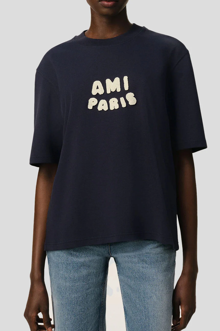T-SHIRT PATCH BLEU MARINE - Image 2