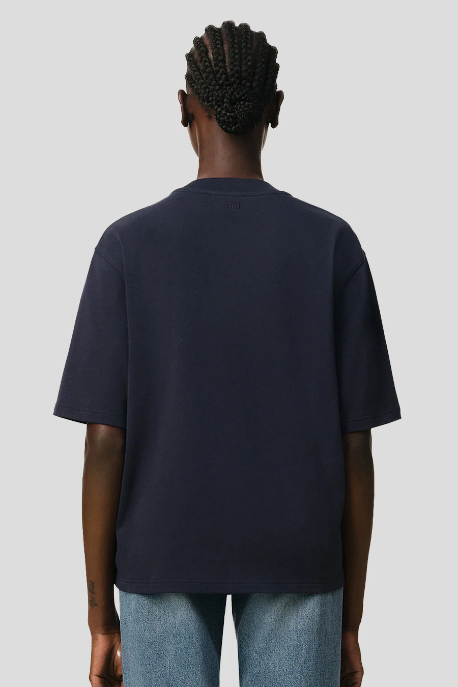 T-SHIRT PATCH BLEU MARINE - Image 4