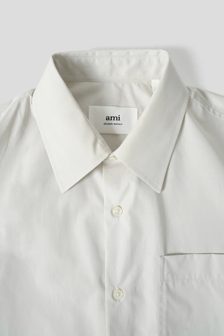 CHEMISE BOXY FIT CRAIE - Image 2