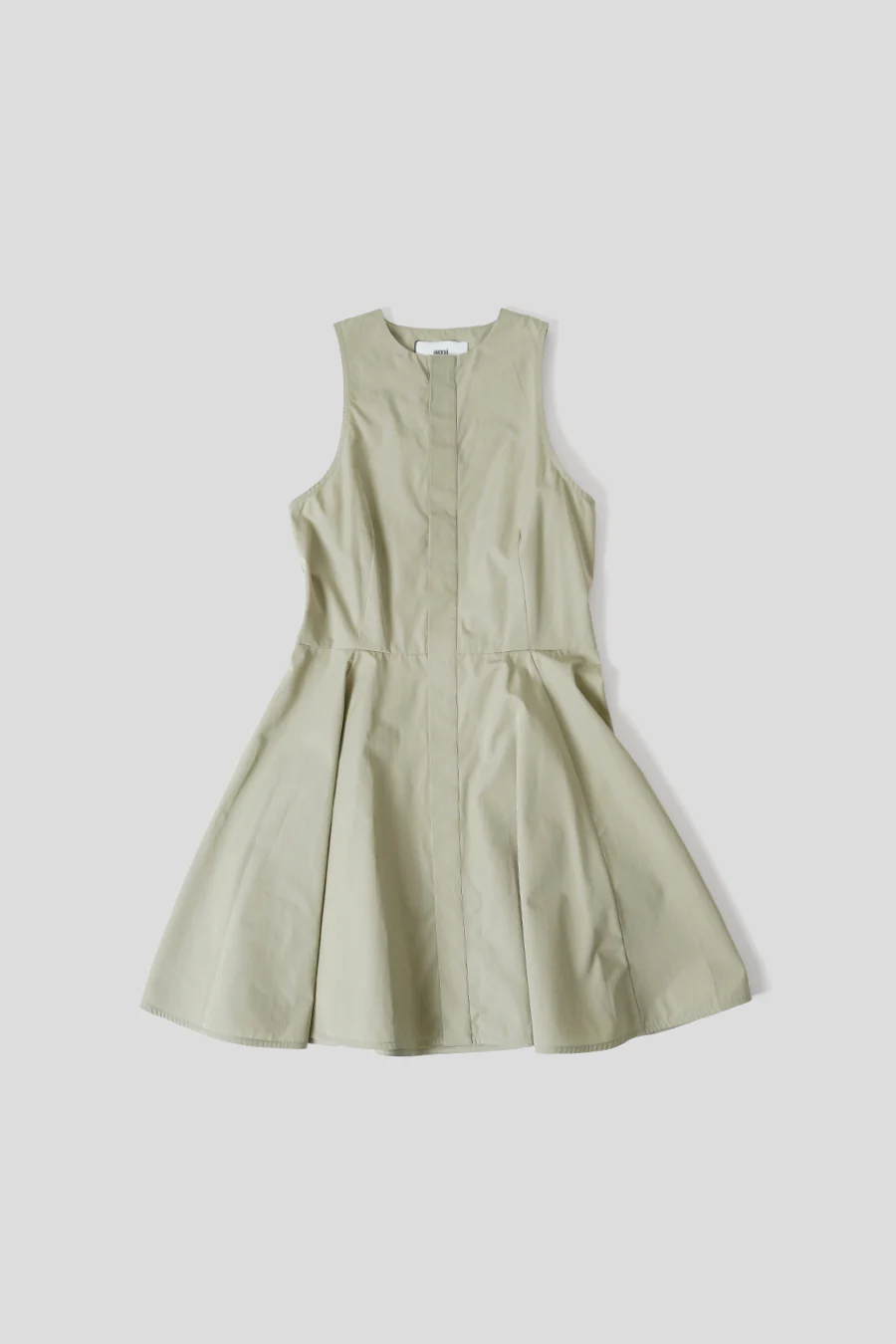 ROBE COURTE À GODET SAUGE
