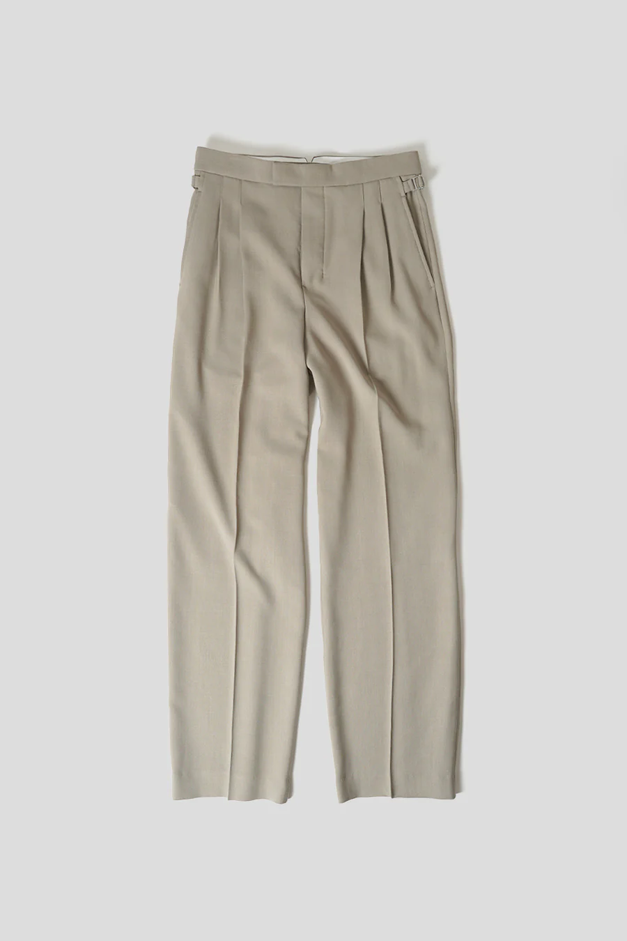 PANTALON LARGE LAINE ET VISCOSE TAUPE