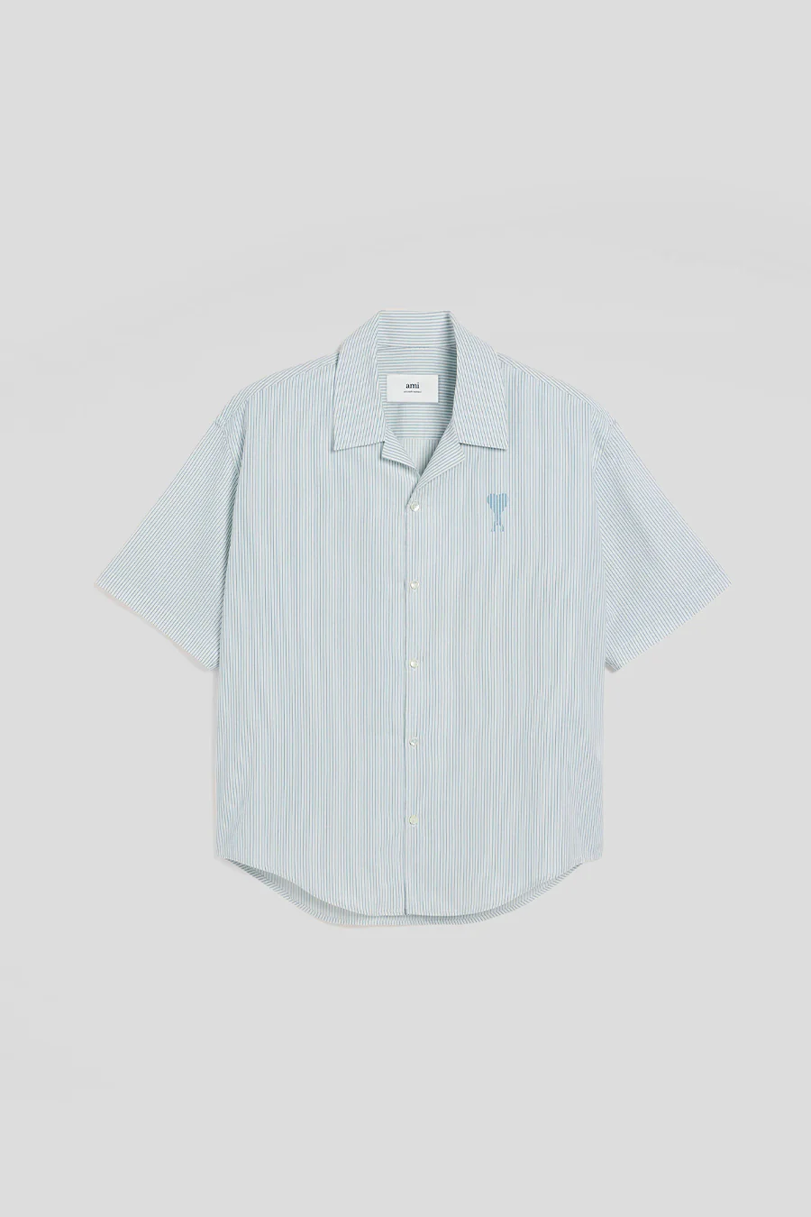 CHEMISE COL CAMP BLANCHE ET BLEUE