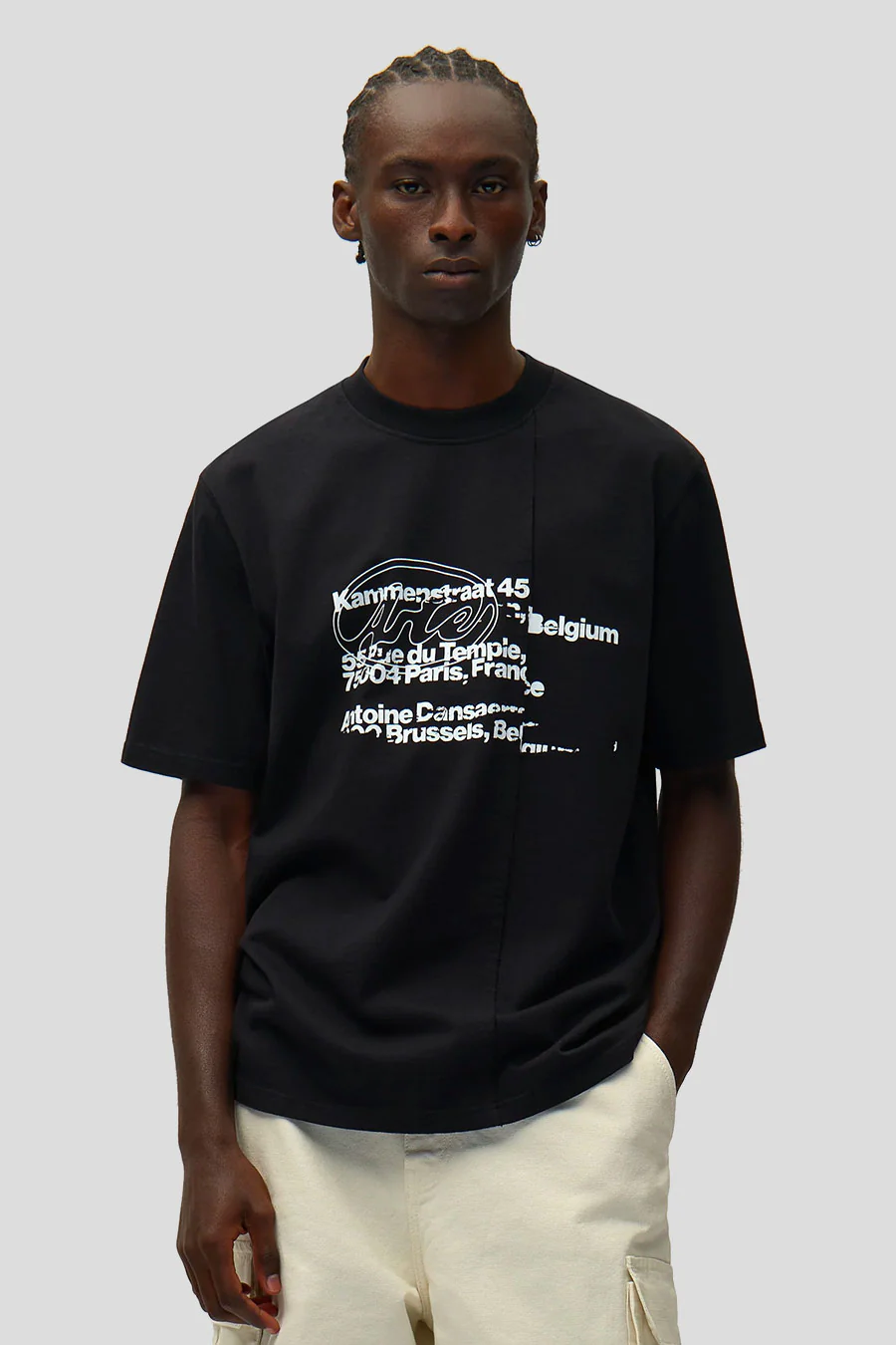 T-SHIRT ADDRESS NOIR