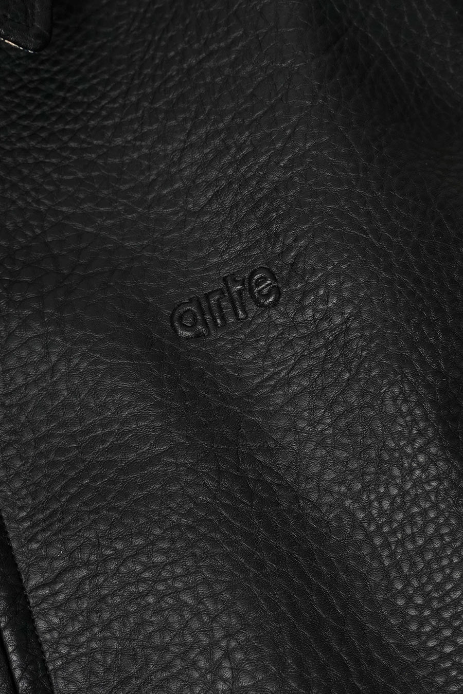 VESTE REVERSIBLE PLAID LEATHER NOIRE ET À CARREAUX - Image 3