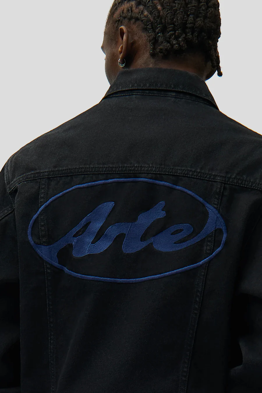 VESTE EN JEAN CIRCLE LOGO NOIRE - Image 2