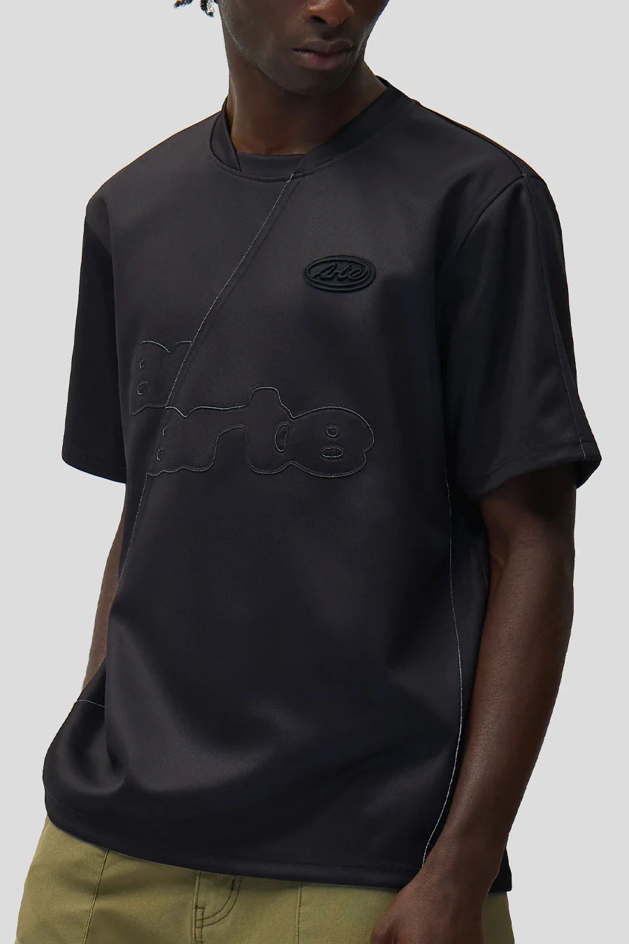 T-SHIRT FOOTBALL NOIR - Image 3