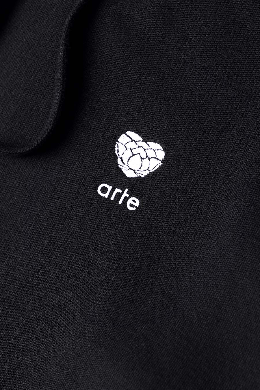 HOODIE HEART FLOWER NOIR - Image 2