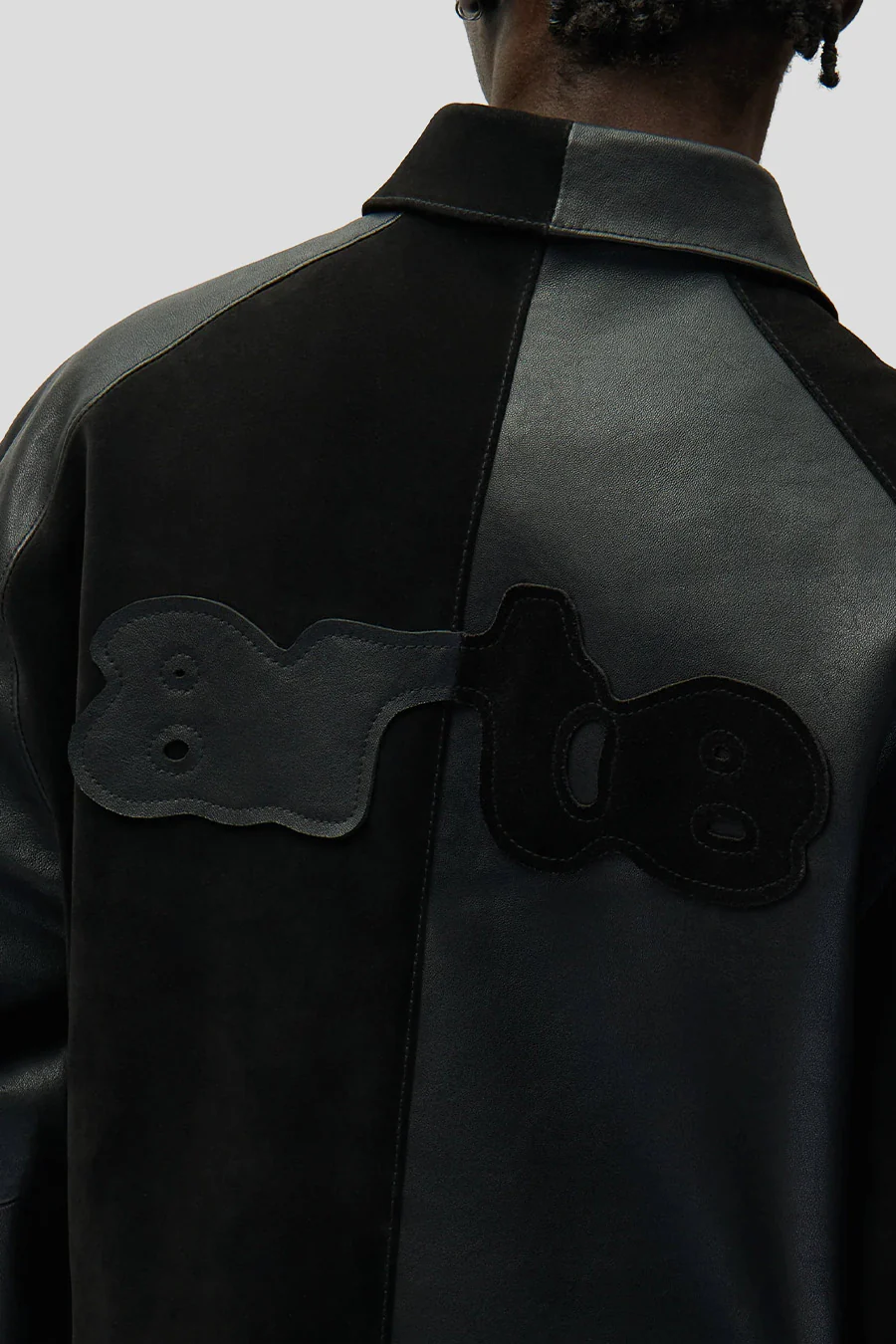 VESTE EN CUIR MULTI NOIR - Image 4
